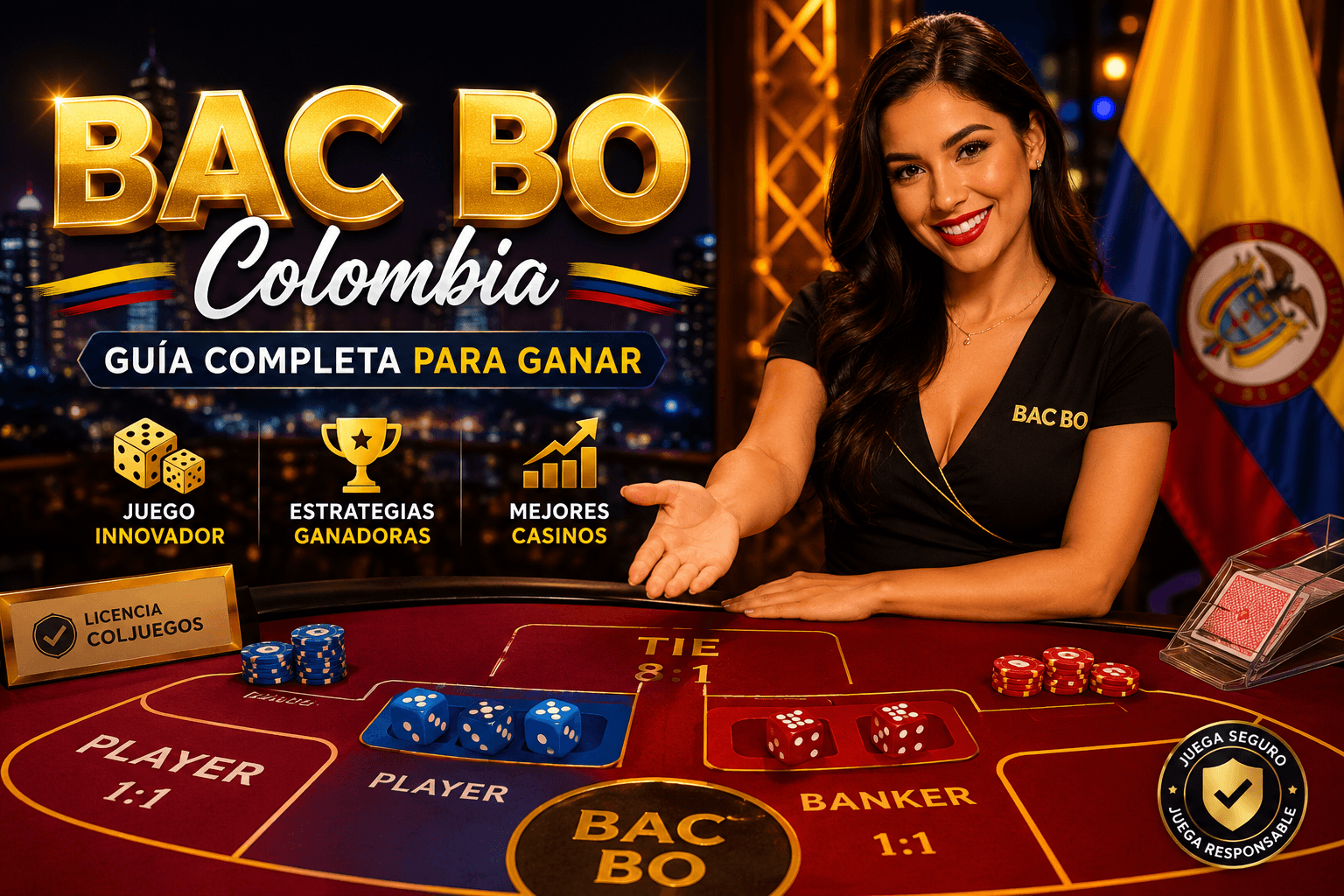 Mesa de Bac Bo de Evolution Gaming - Guía completa para jugar en Colombia