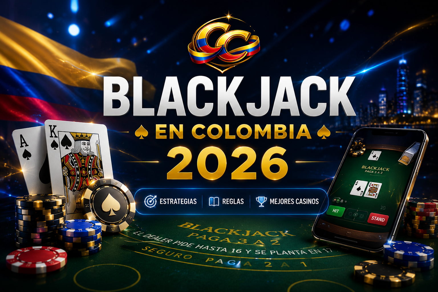 Estrategias de blackjack para ganar en casinos online de Colombia