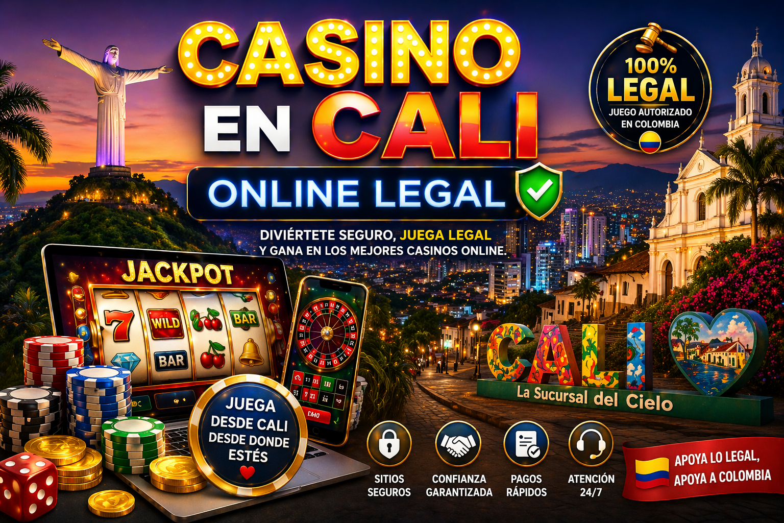 Casino en Cali online legal - Licencia Coljuegos