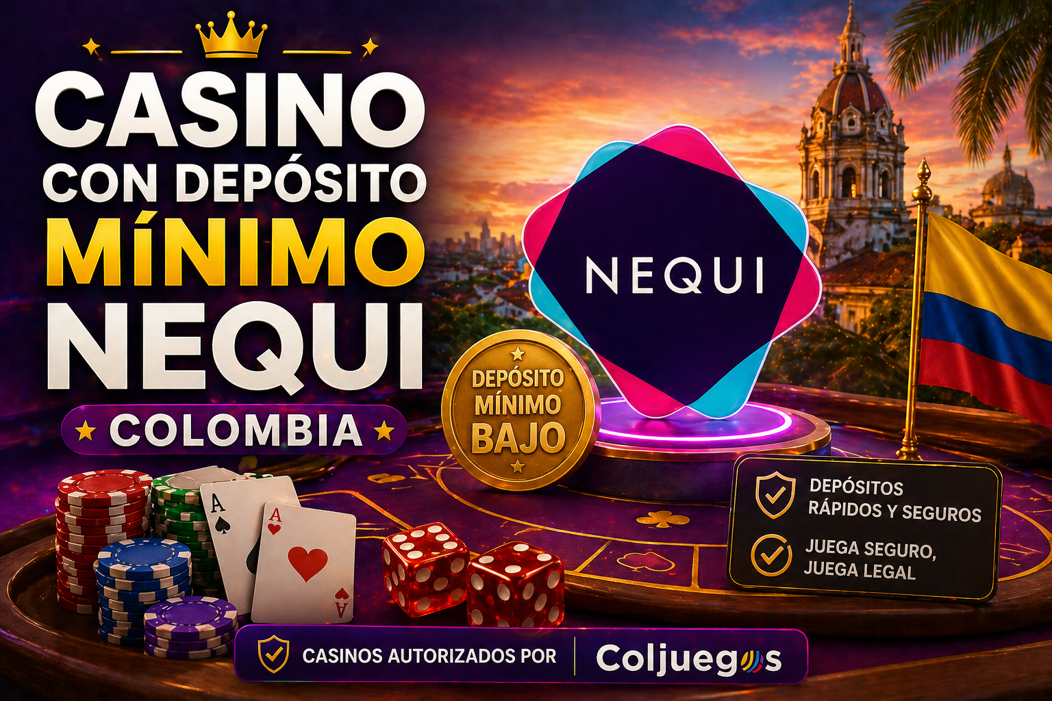 Casino con depósito mínimo Nequi