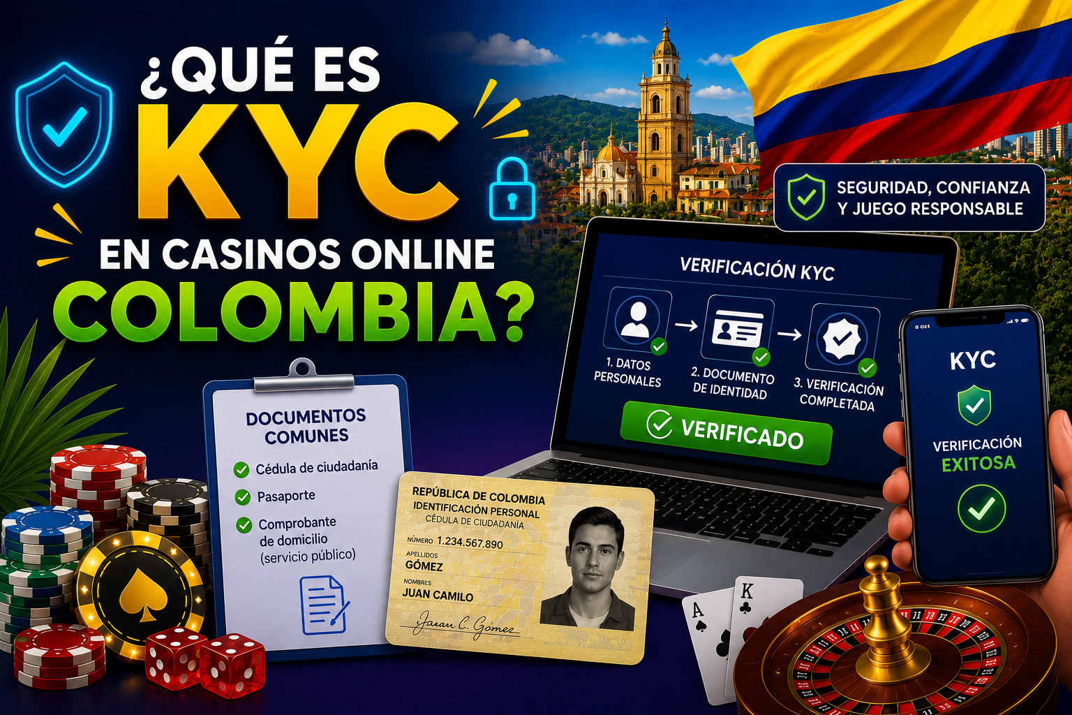 Proceso KYC en casinos online Colombia - Explicación para principiantes
