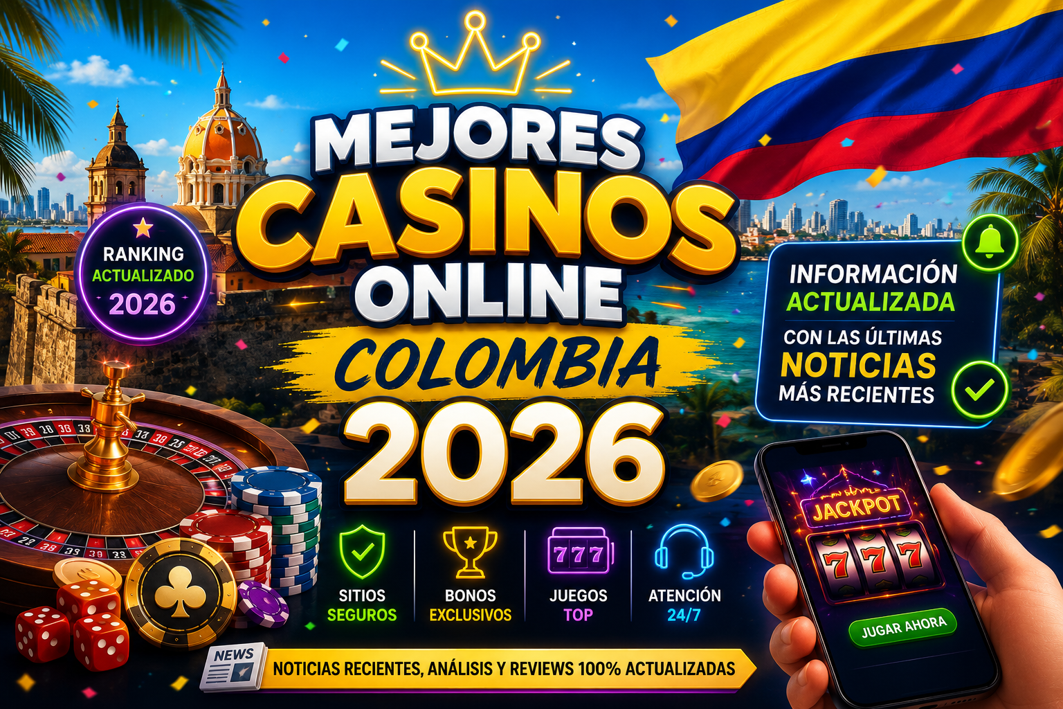 Mejores casinos online Colombia 2026