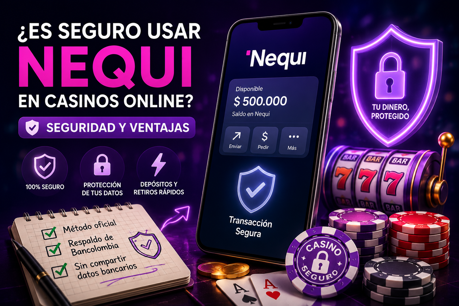 Seguridad de Nequi en casinos online de Colombia