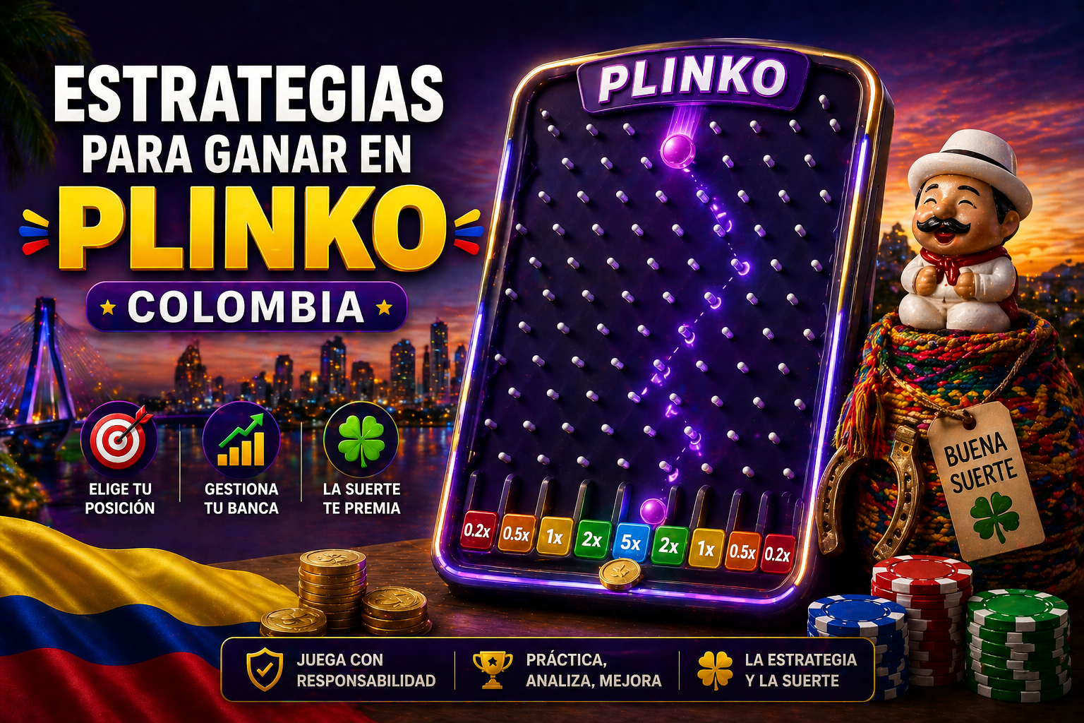 Plinko estrategia Colombia