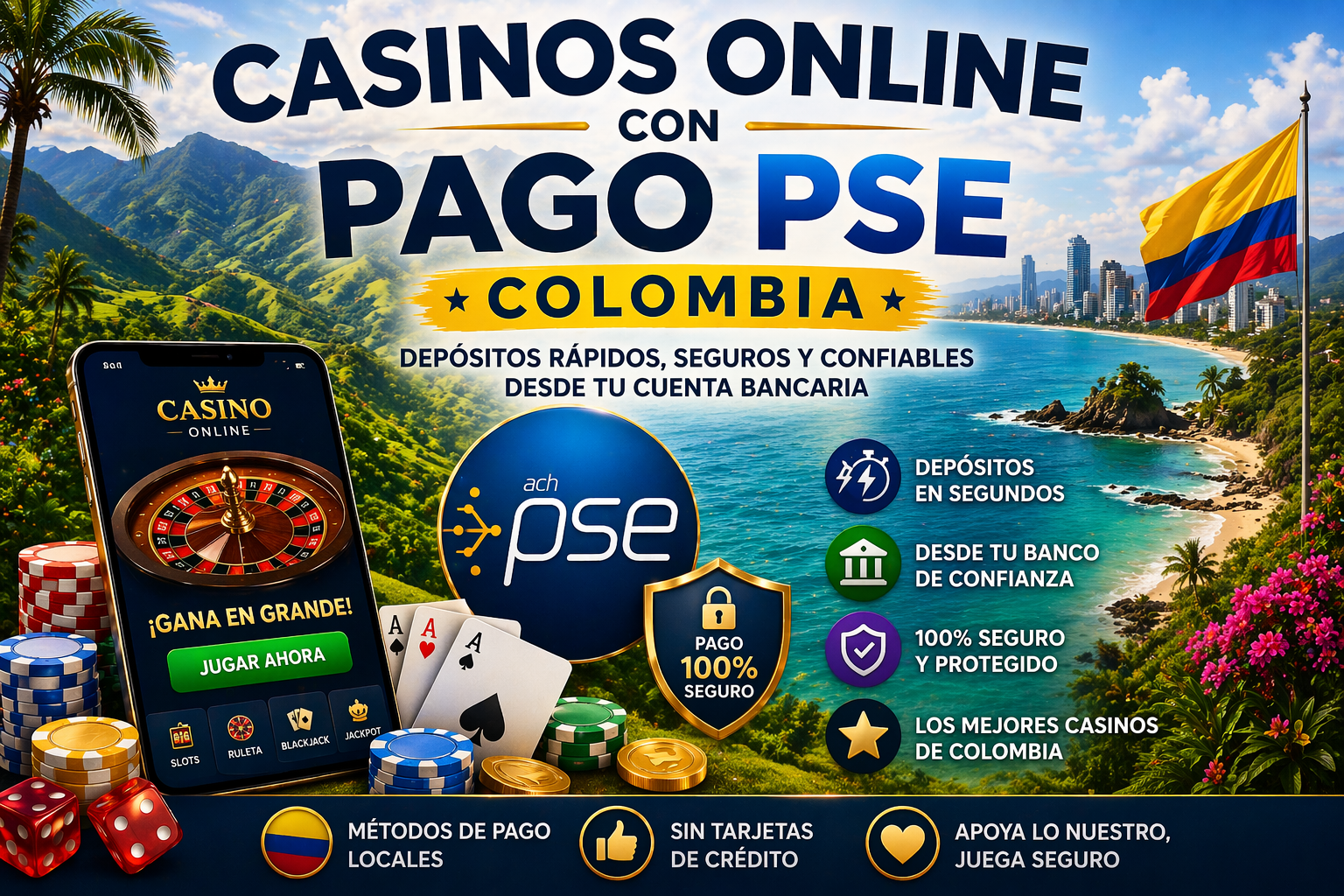Casinos online con pago PSE Colombia