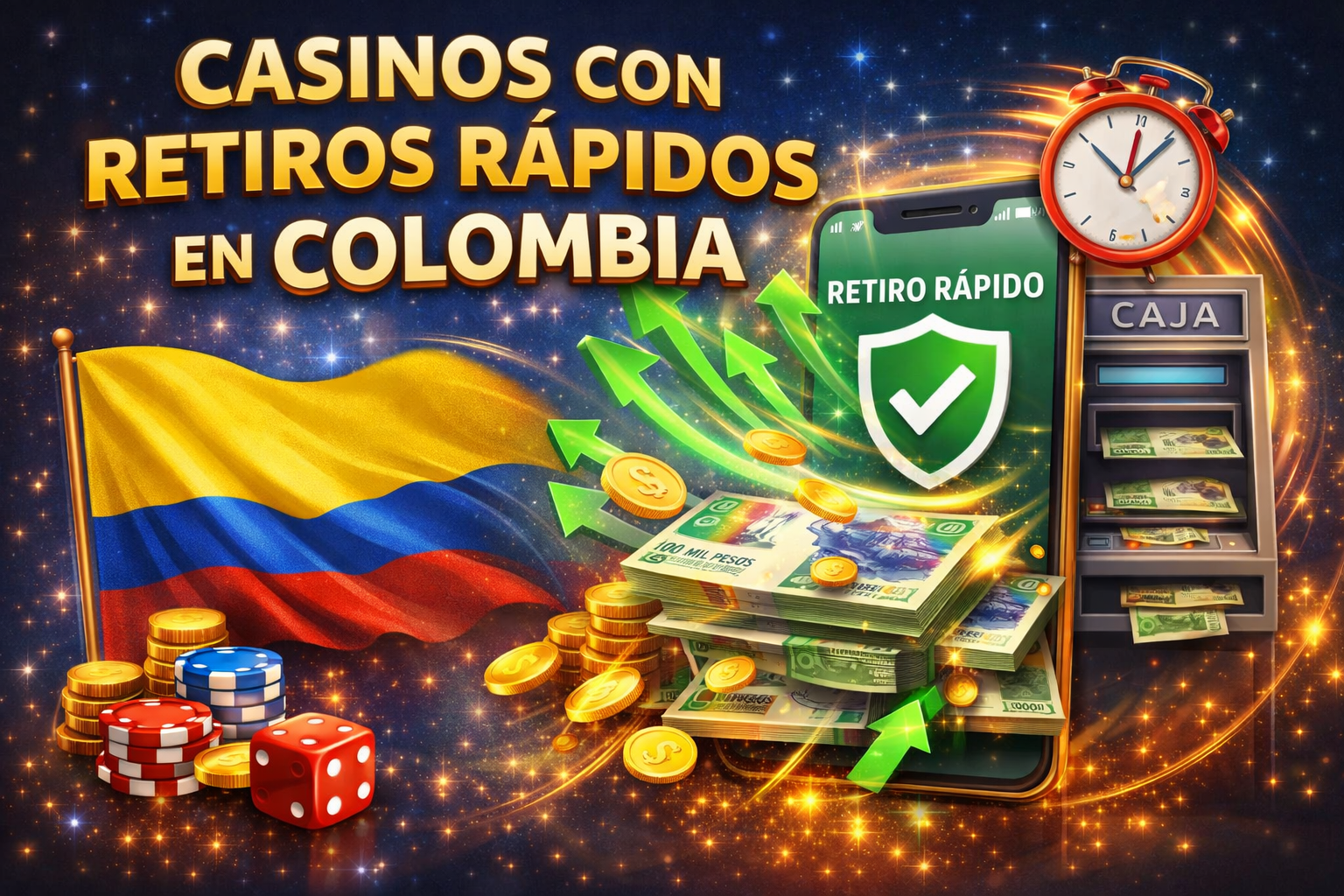 Casinos que pagan rápido en Colombia - Retiros rápidos