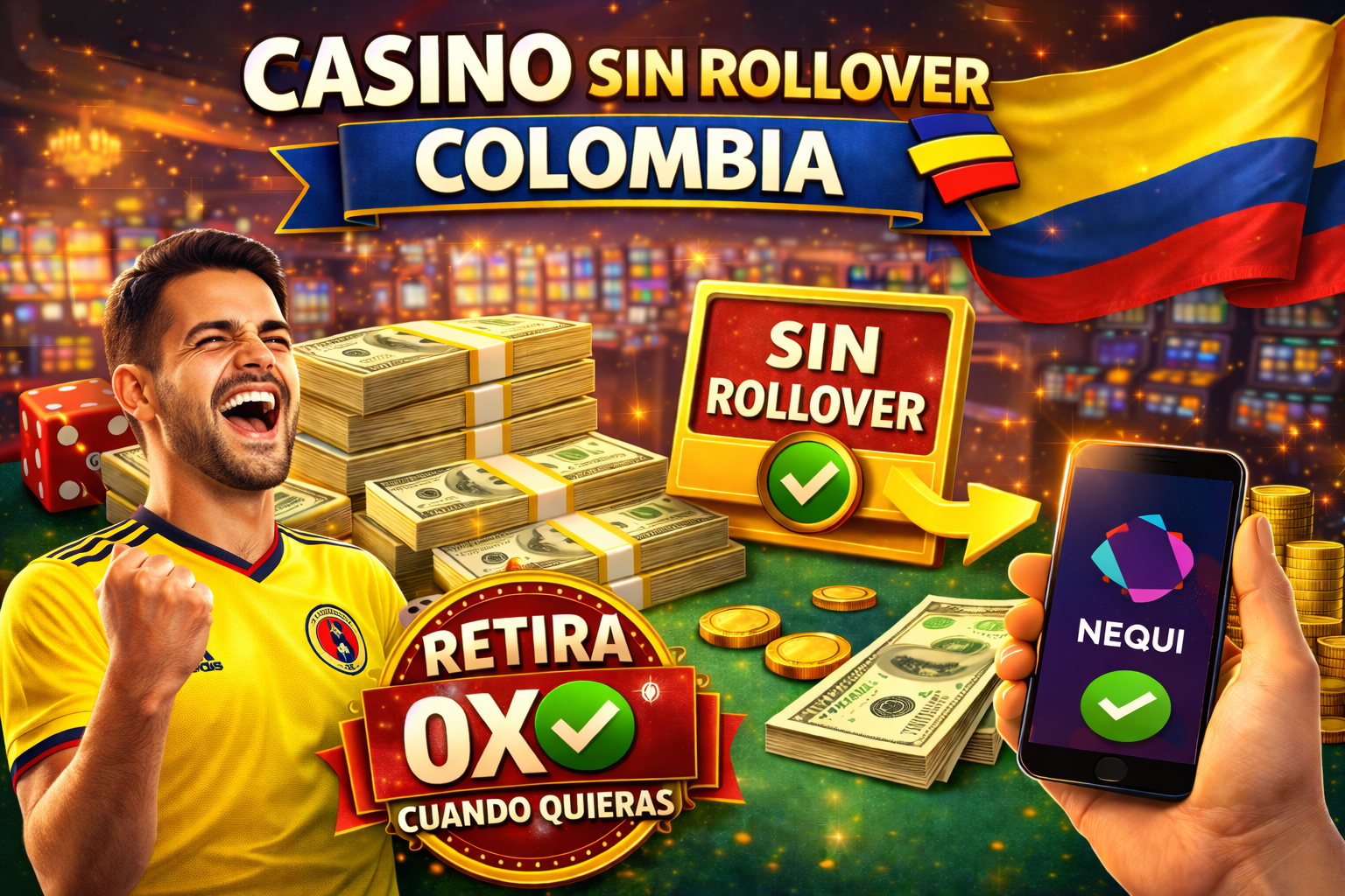 Casino sin rollover Colombia - Bonos sin requisitos de apuesta