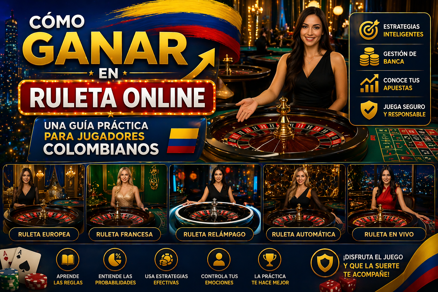 Cómo ganar en ruleta online Colombia - Estrategias para ruleta en vivo